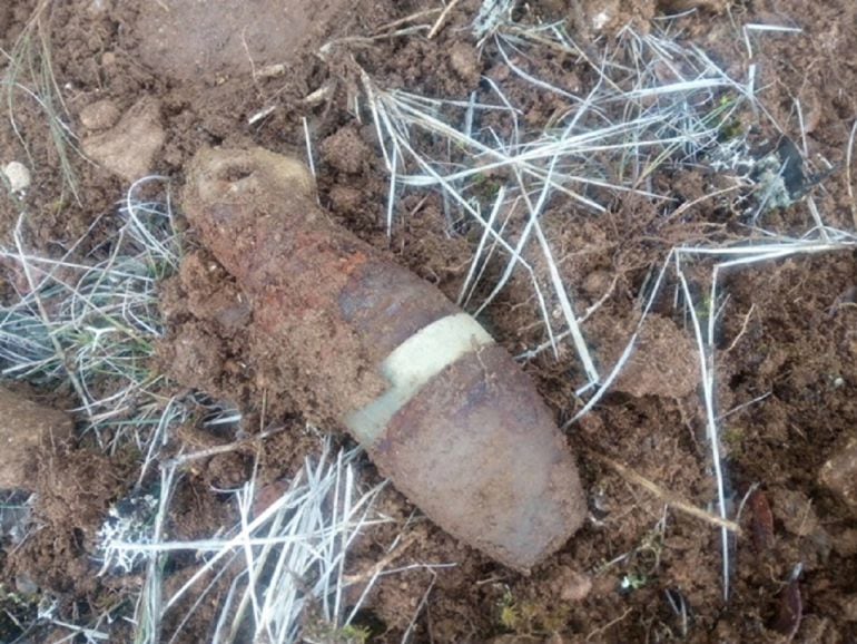 Hallada una granada de mortero en Palencia