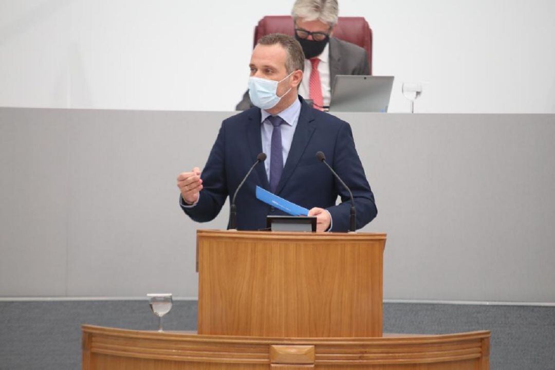 Joaquín Segado, portavoz del PP en la Asamblea regional