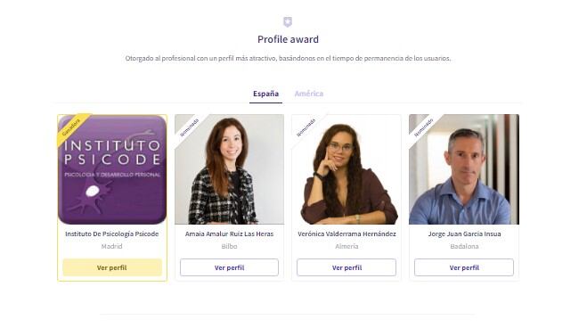Finalista en la categoría ‘Profile award’.