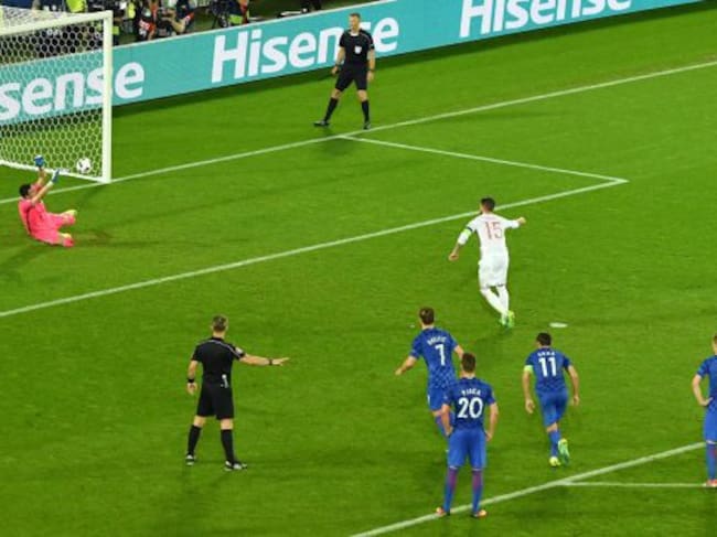 Ramos falló un penalti con 1-1 en el marcador.