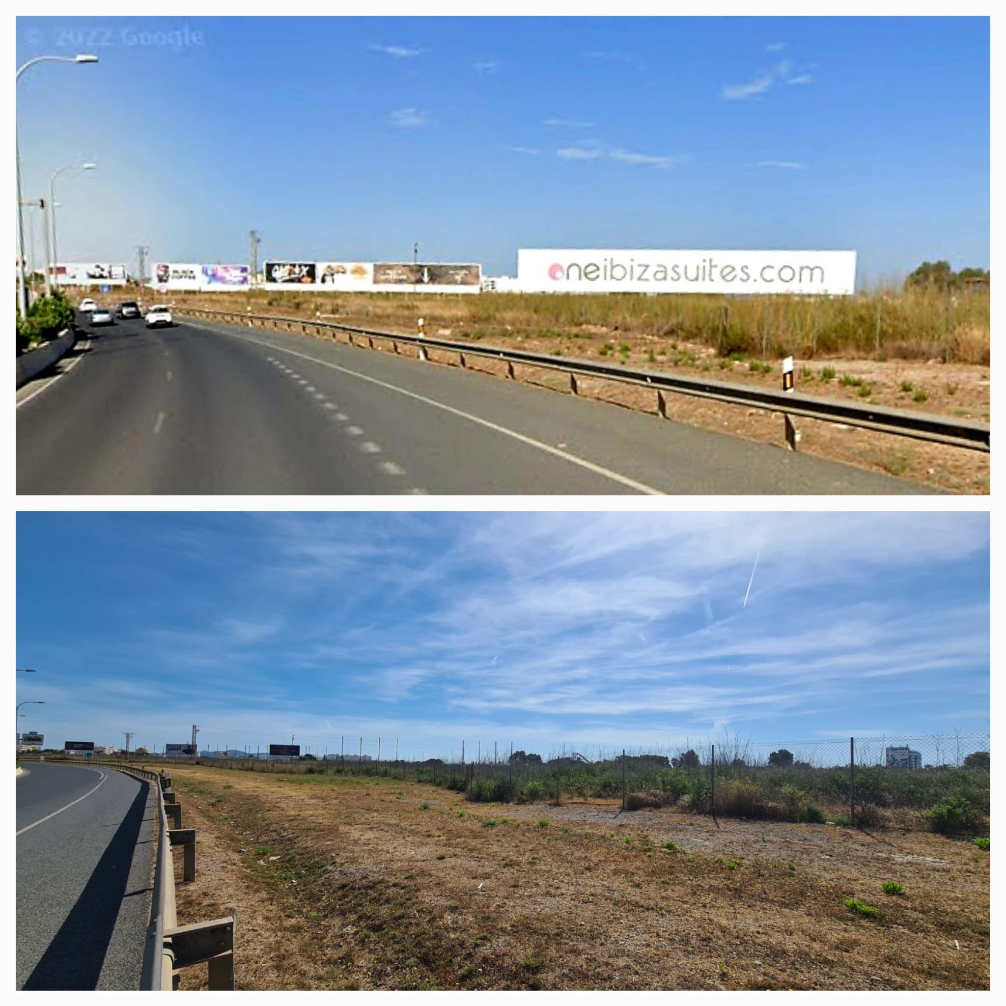 Imagen de una de las vallas