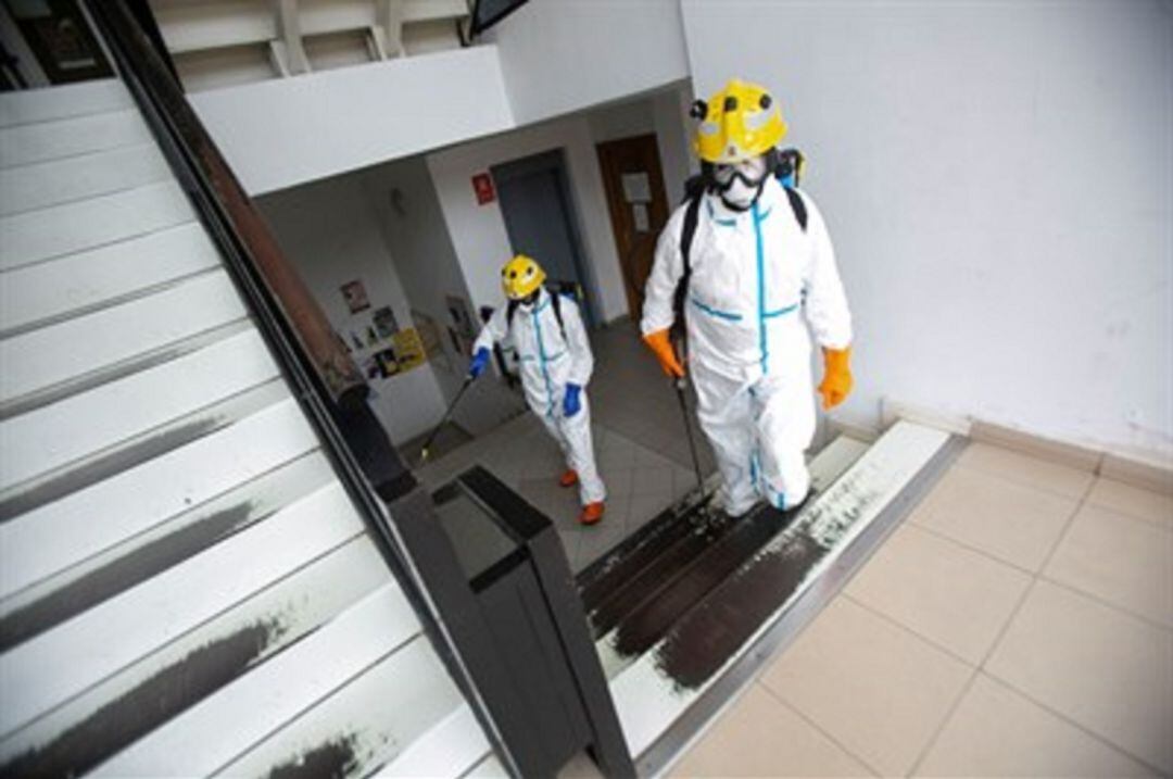 Tareas de desinfección