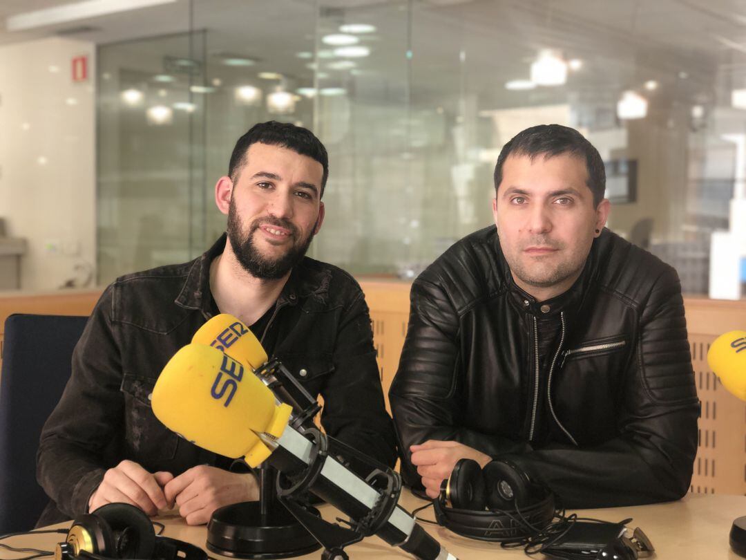 Gaspar durant la visita a Ràdio Girona