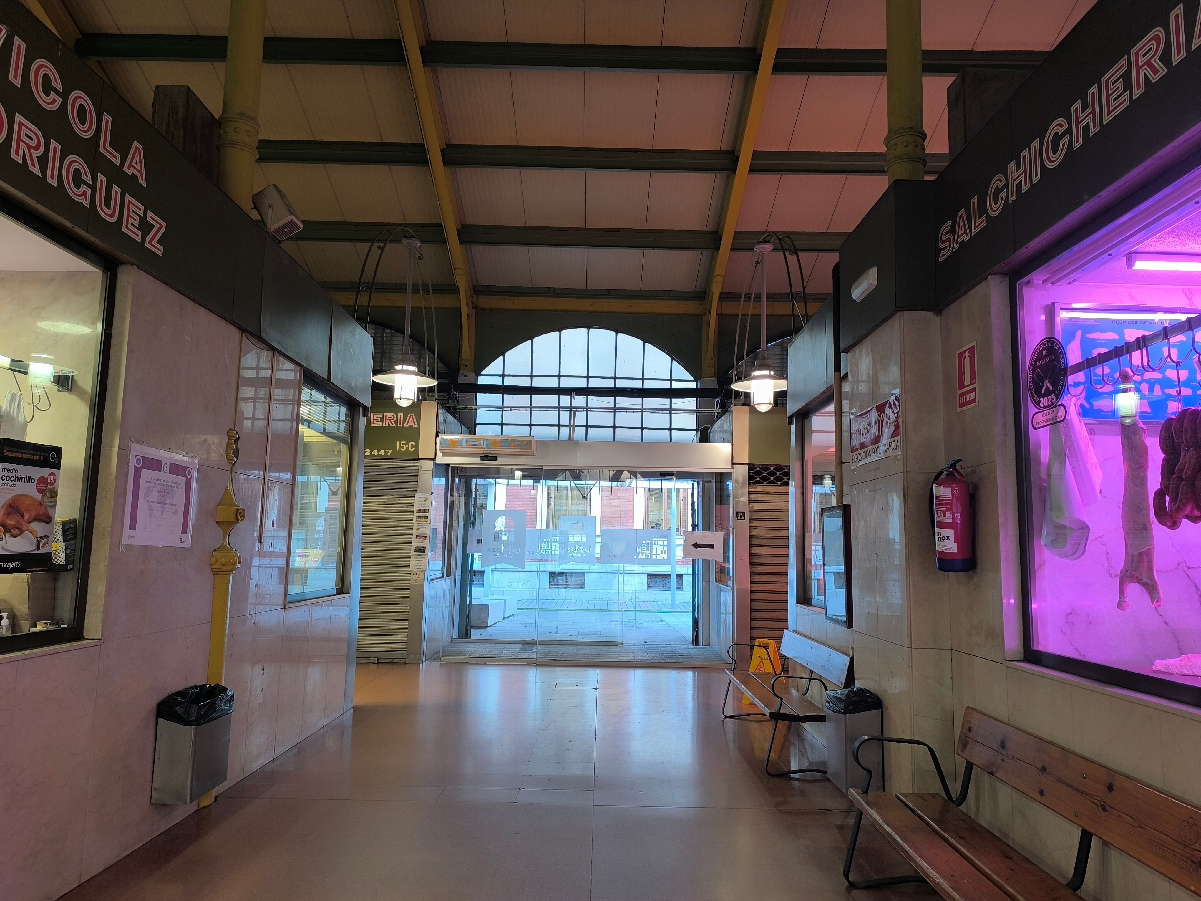 Interior de la Plaza de Abastos de Palencia