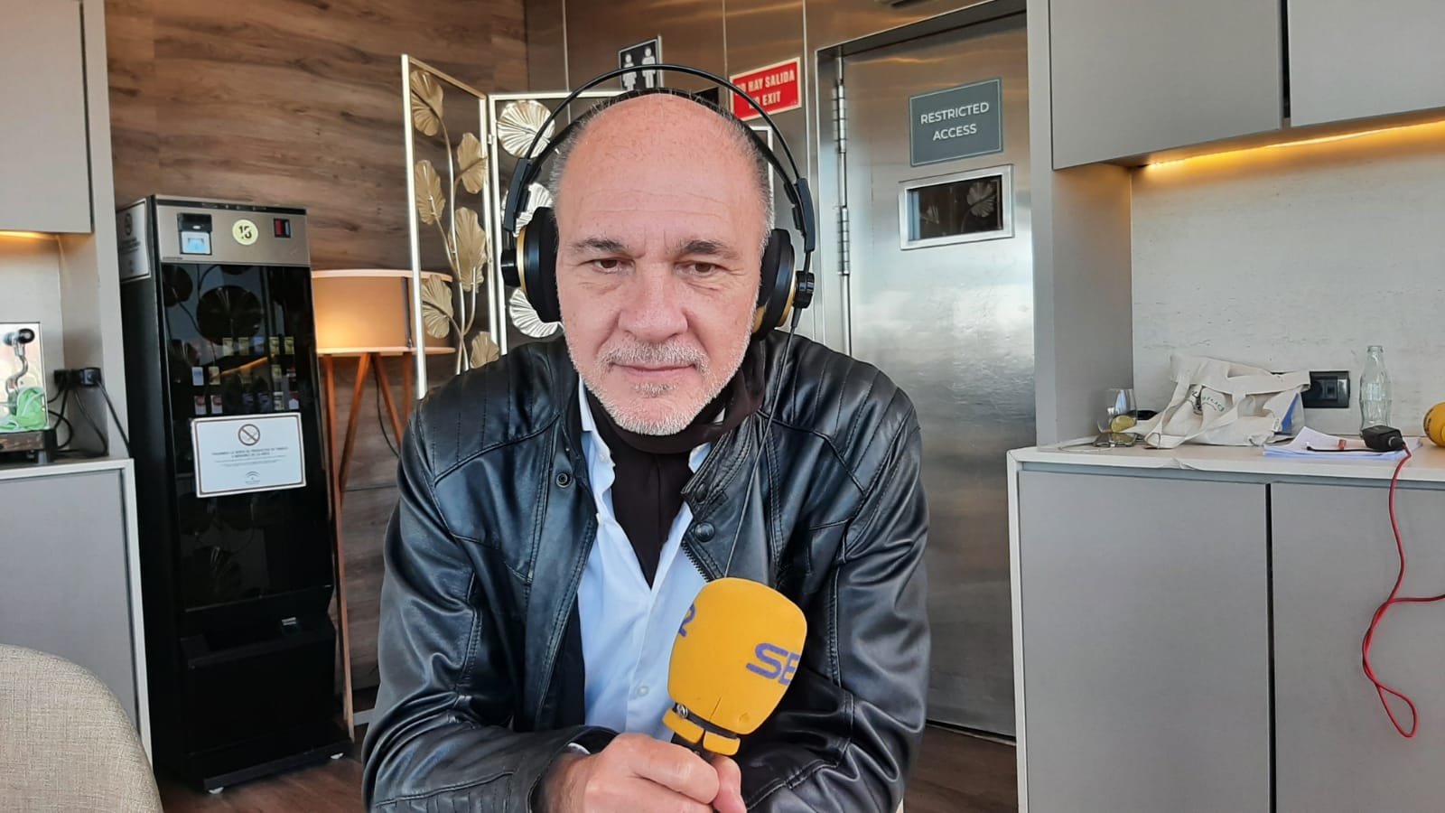 El actor, Darío Grandinetti, en la entrevista que ha concedido a SER Málaga