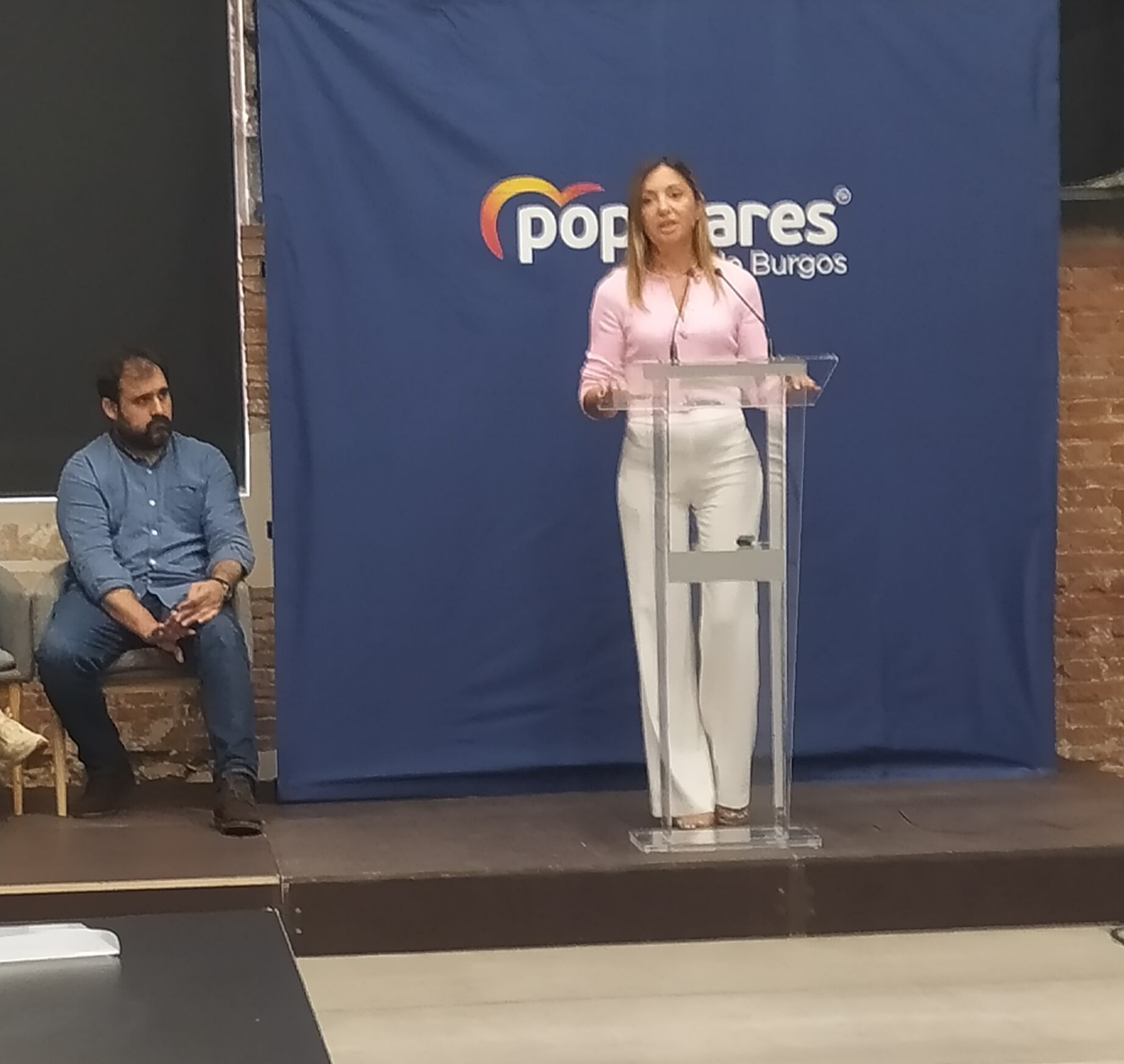 Imagen de archivo donde la portavoz del PP, Carolina Blasco, y el vice portavoz, Jorge Berzosa, presentaban el curso político en septiembre de 2022