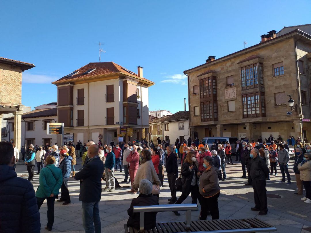 Concentración en Cervera de Pisuerga (Palencia)