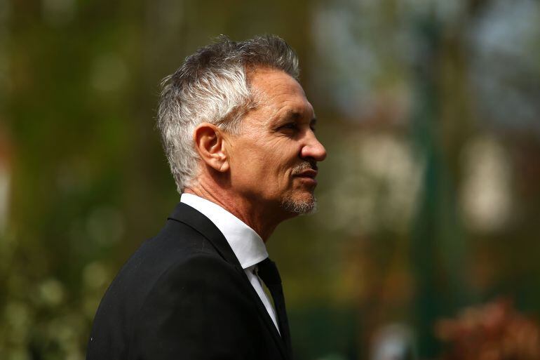 Gary Lineker durante el memorial por Ray Wilkins.