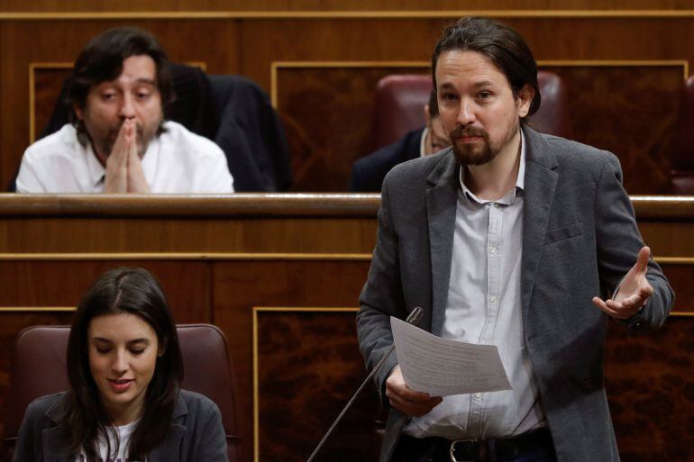 El líder de Unidos Podemos, Pablo Iglesias.