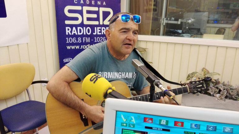 El Koala, en los estudios de Radio Jerez