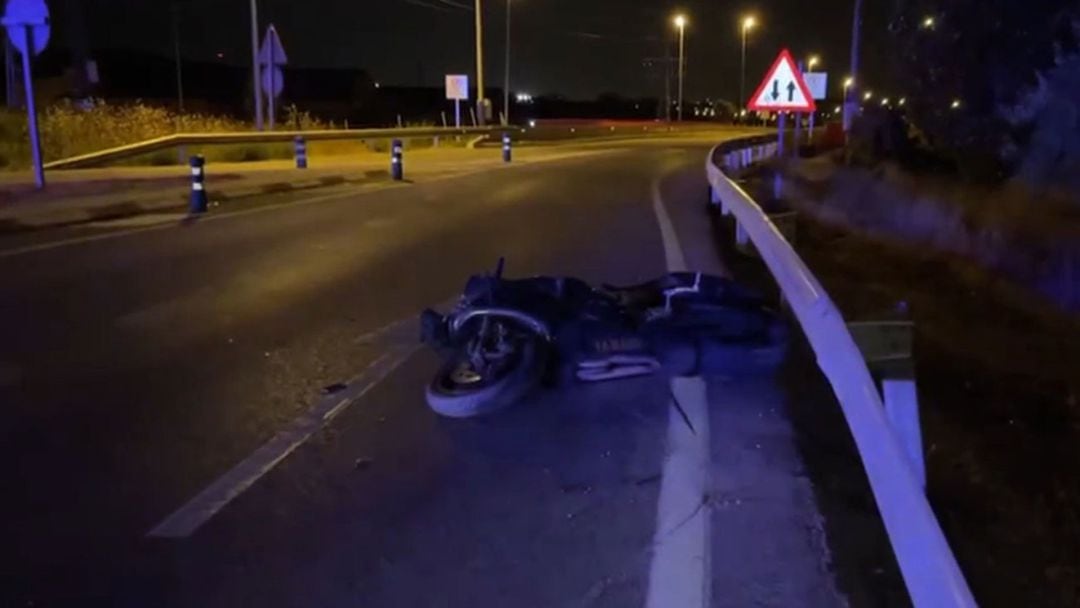 Accidente de moto en Colmenar Viejo