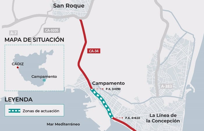 Plano de las obras