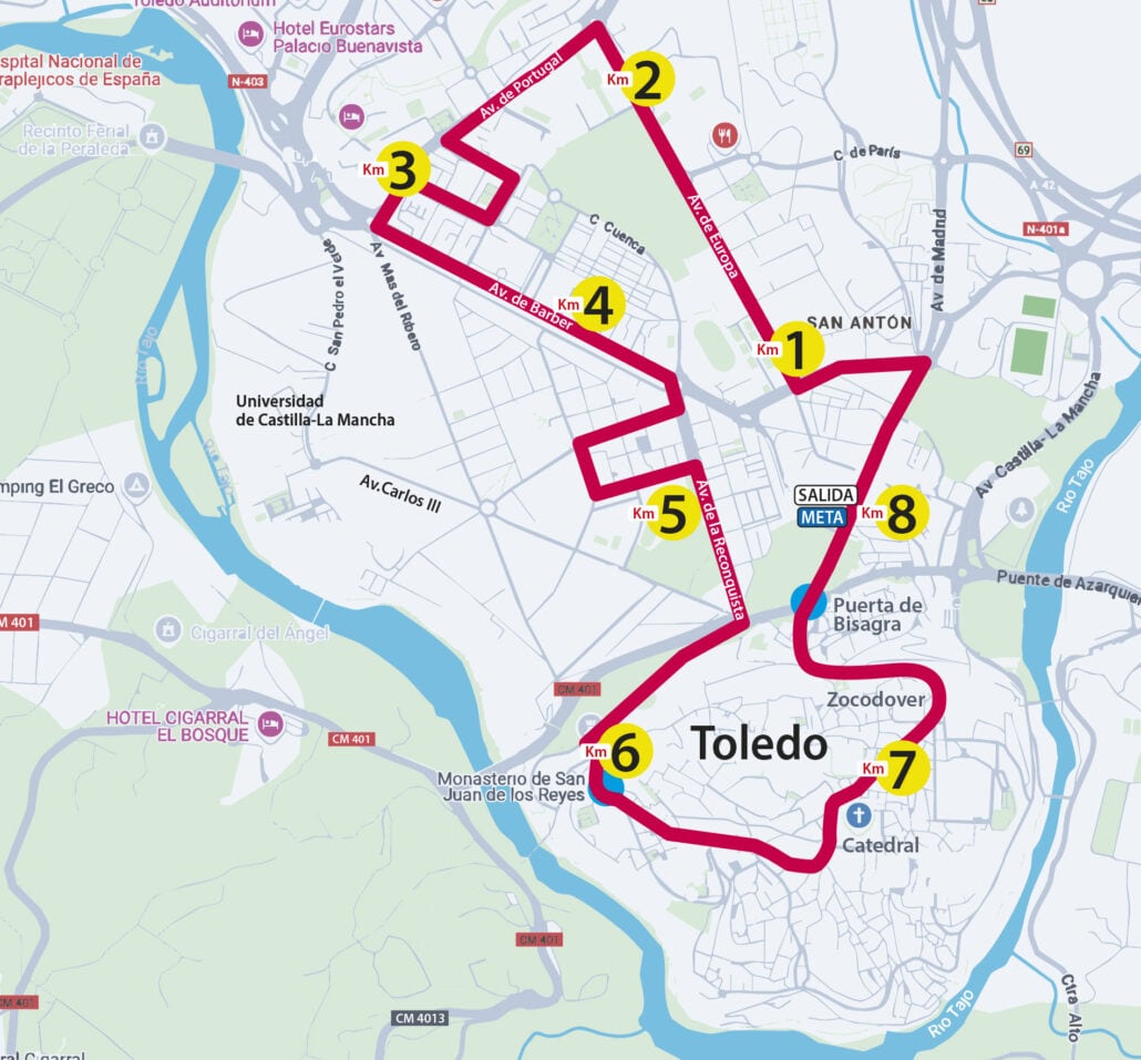 Recorrido de la San Silvestre 2025