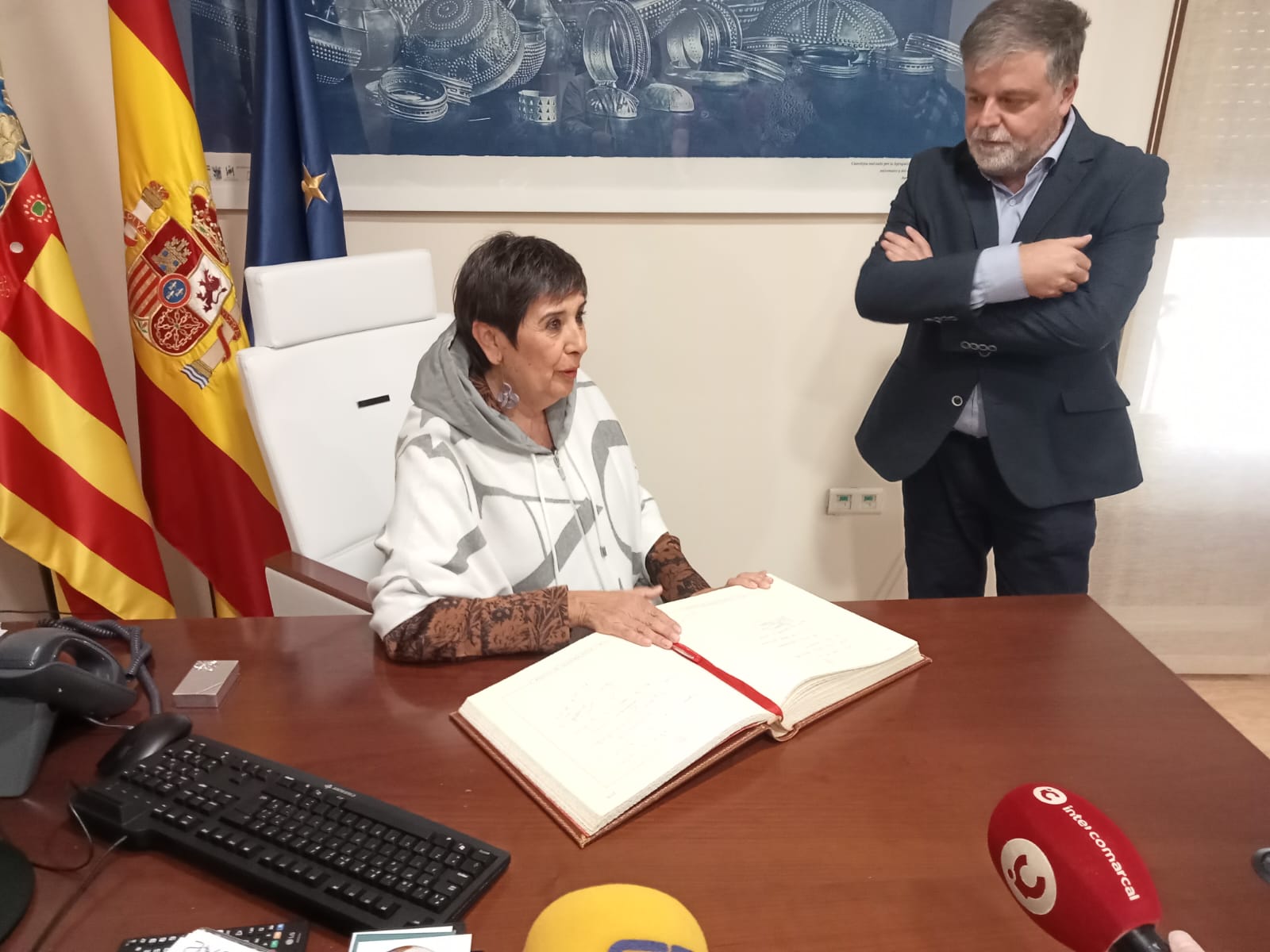 Nieves, en el Ayuntamiento de Villena