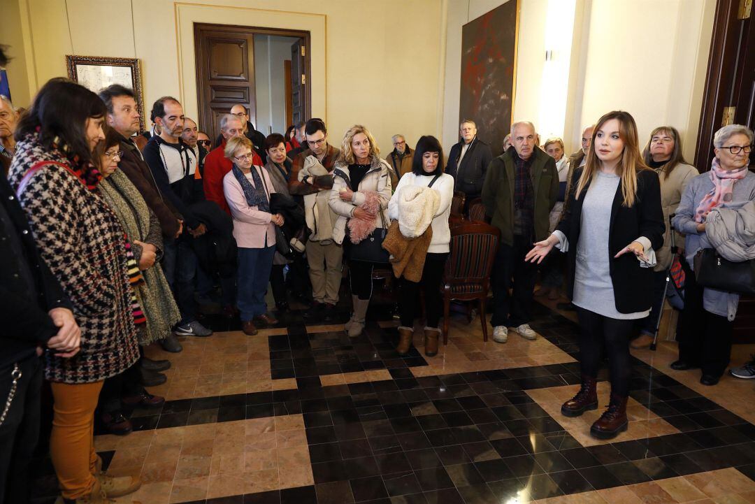 Visita en la jornada de puertas abiertas del Edificio Pignatelli.