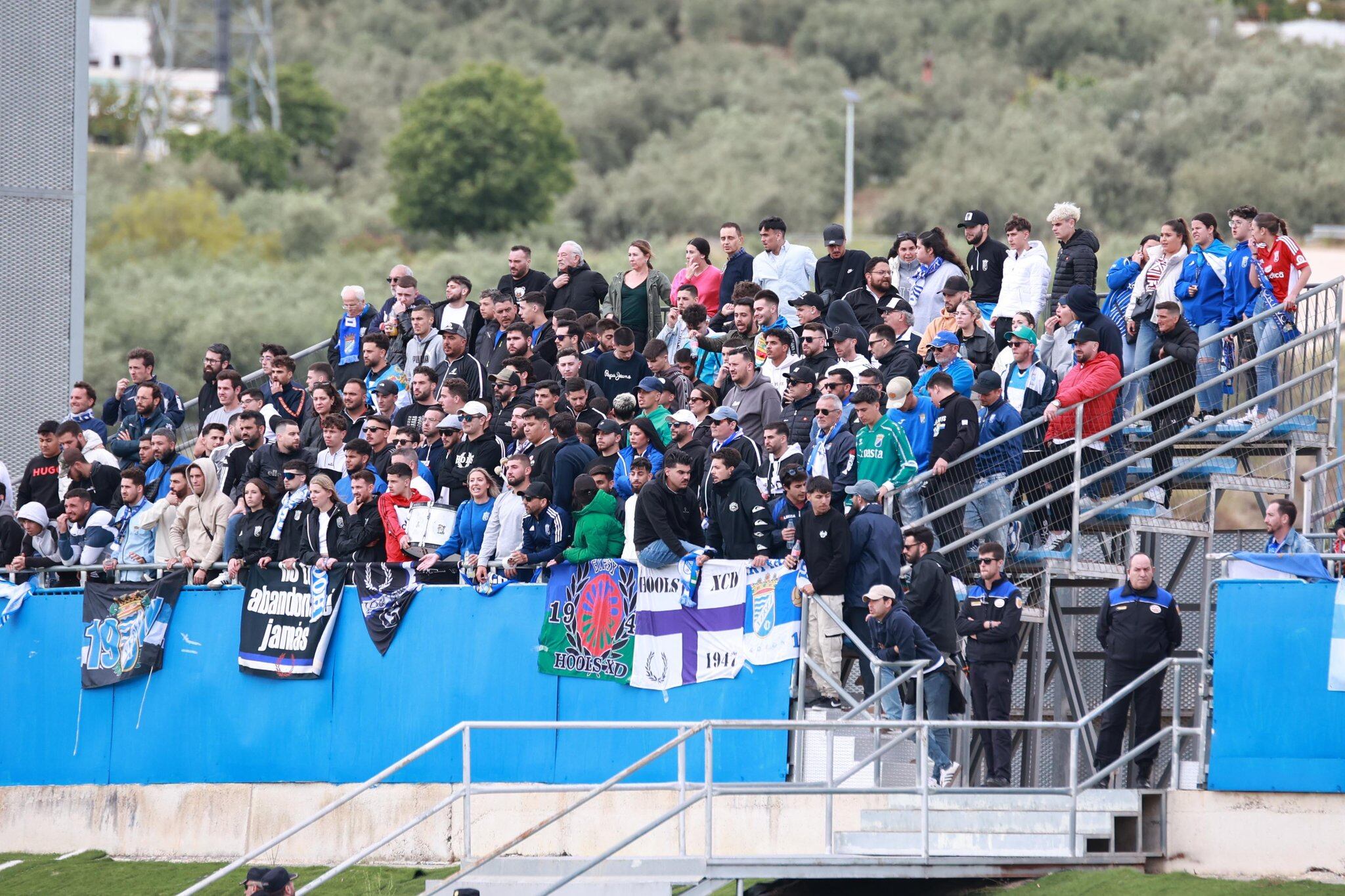 Aficionados del Xerez CD en el Ciudad de Lucena