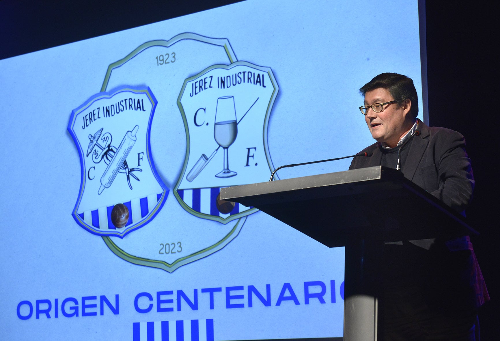 José Ángel Aparicio, delegado de Deportes durante el acto celebrado en la Sala Paúl