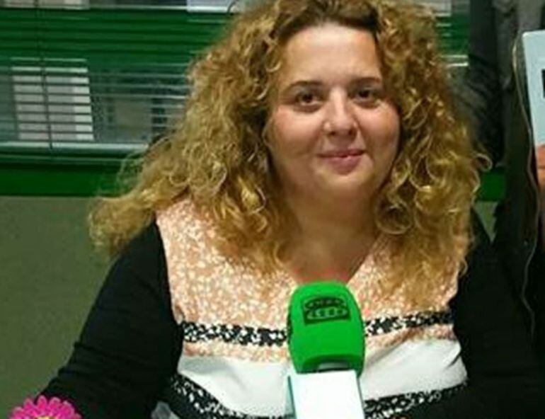 Imagen de Zaira Linares, en los estudios de Onda Bierzo