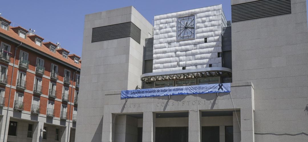 Fachada del ayuntamiento de Leganés