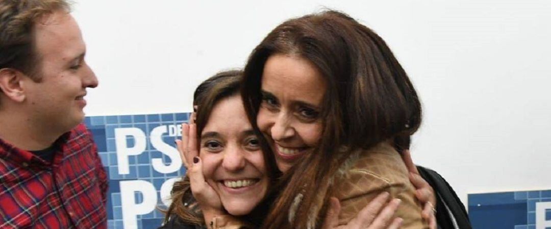 Yoya Neira abraza a Inés Rey