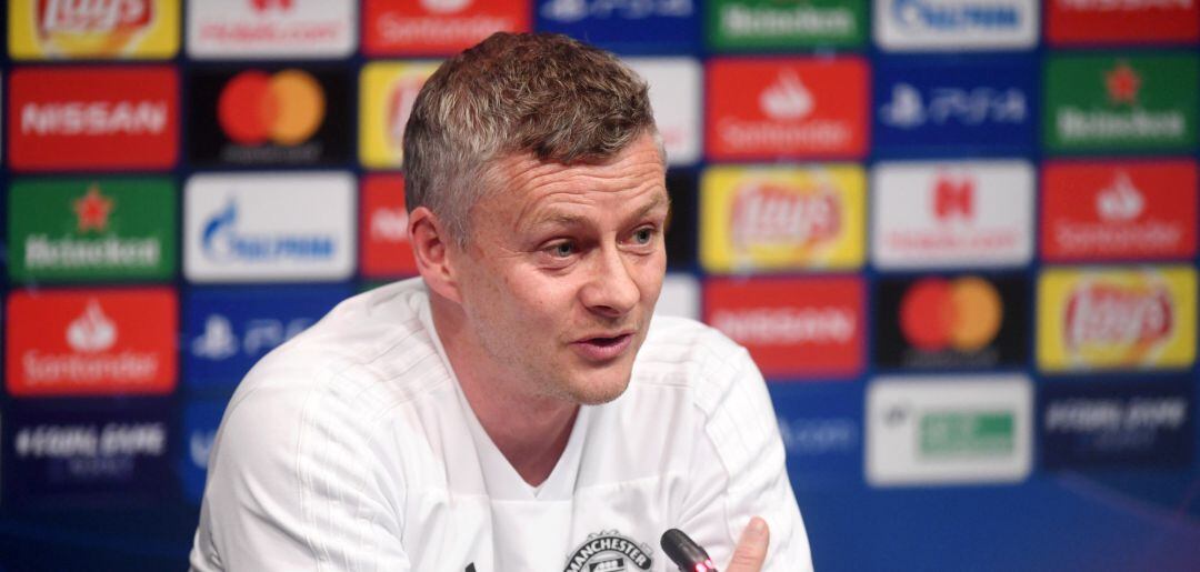 Ole Gunnar Solskjaer, en la previa del Barcelona vs United