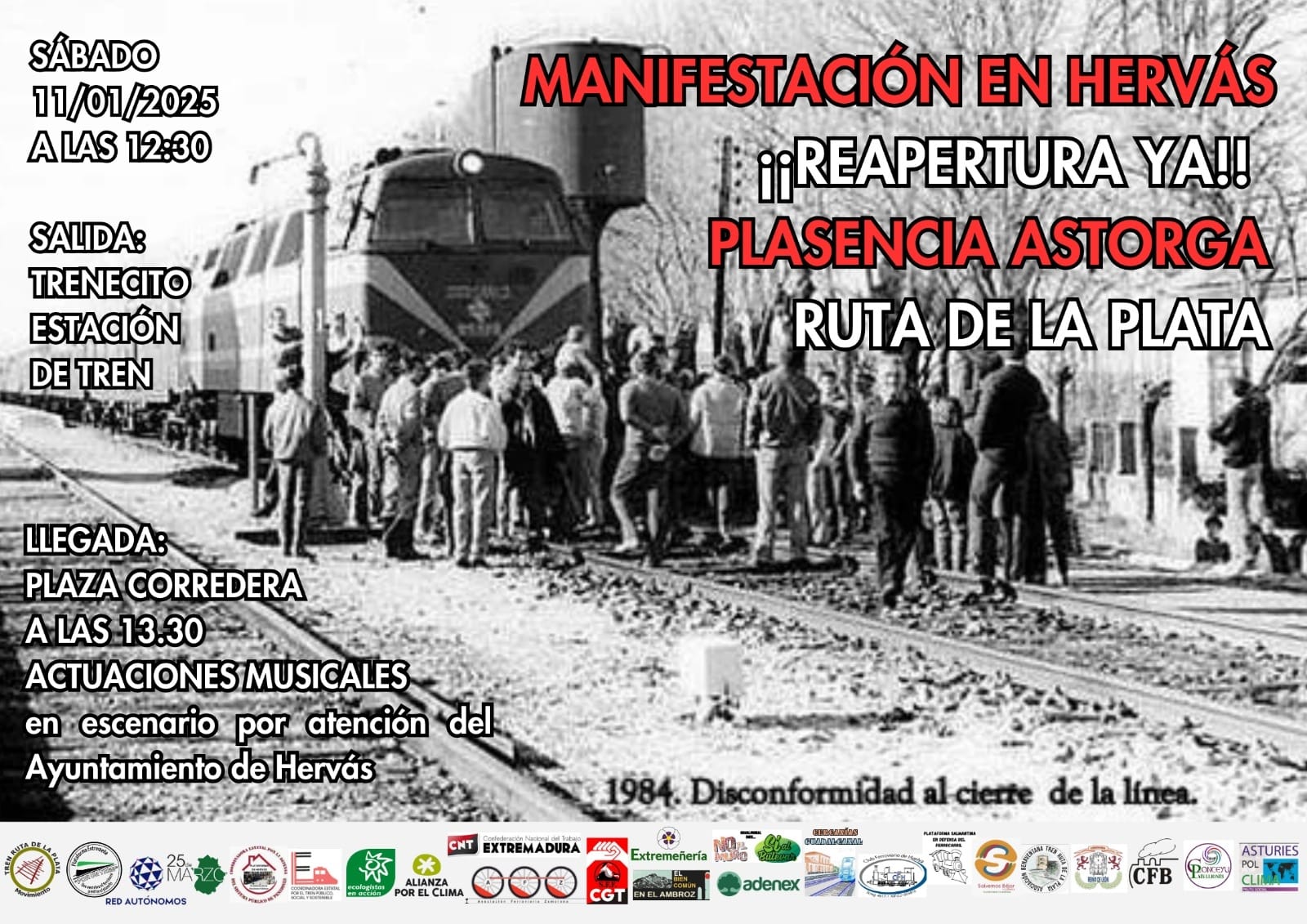 Cartel de la manifestación.