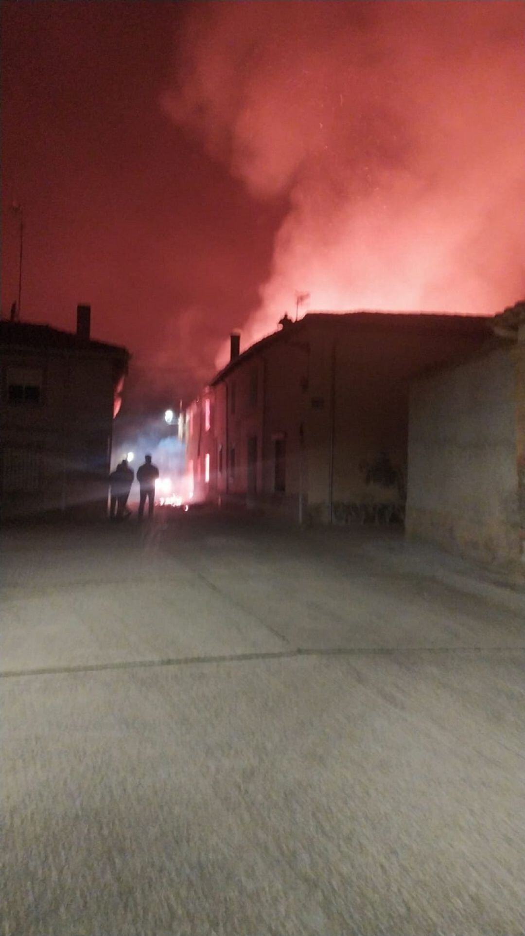 Incendio en Frechilla (Palencia)