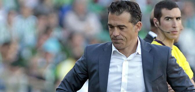 Luis García, durante un partido del Getafe