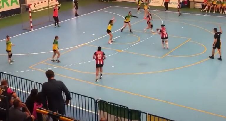 Un momento del partido