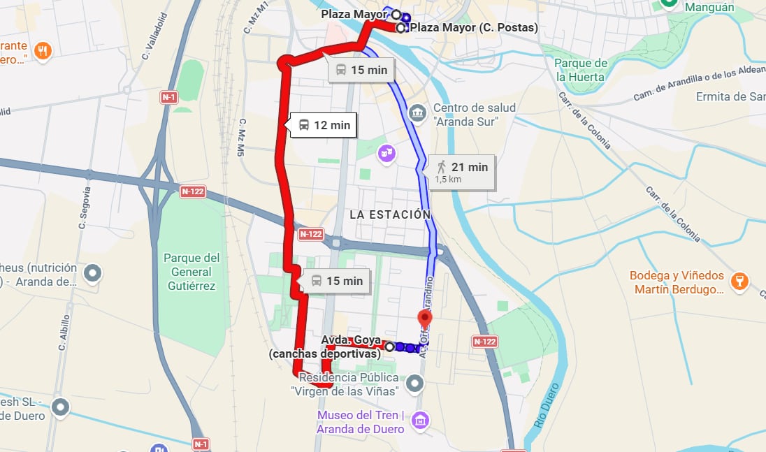 Google Maps ya ofrece información de las líneas urbanas de autobús