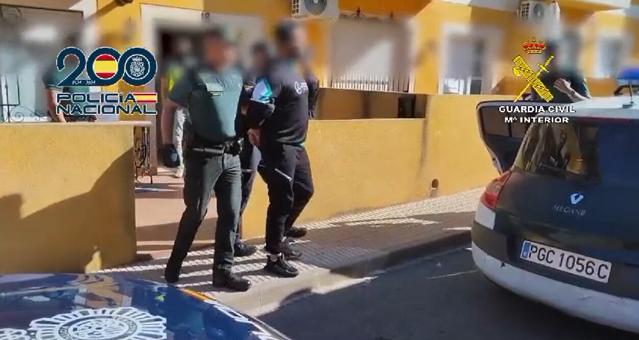 Momento de la detención de 'El Karateca'