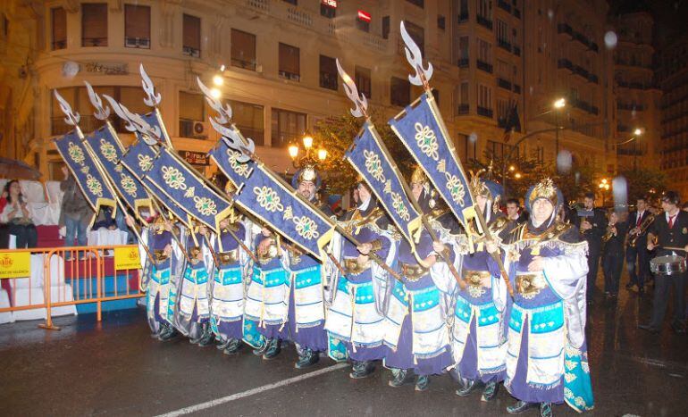 Escuadra de Abassies en la Plaza del Ayuntamiento de Valencia