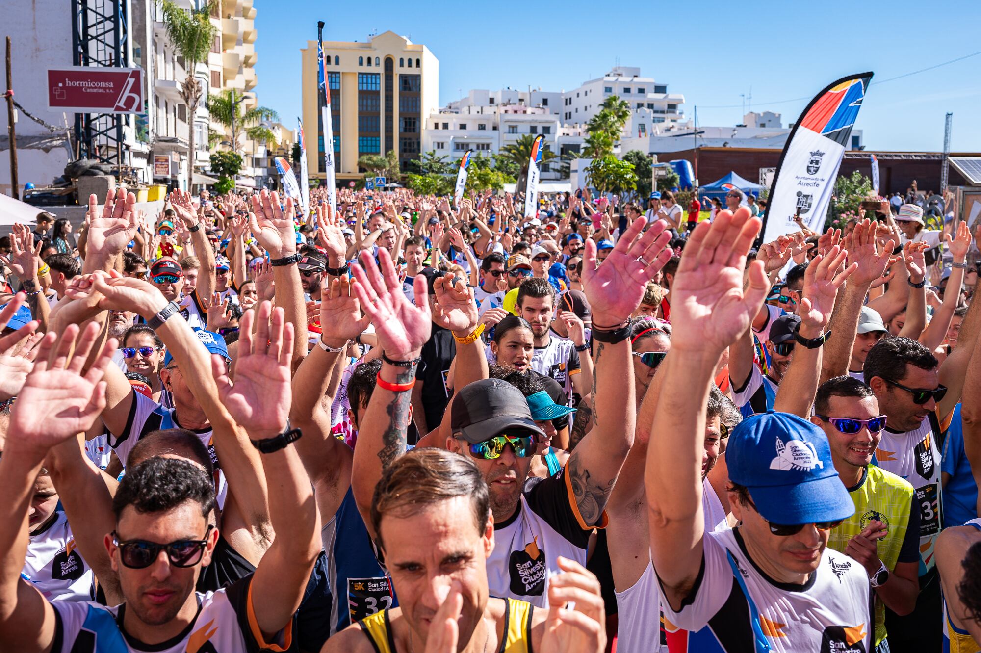 Participantes en la XI San Silvestre de Arrecife.