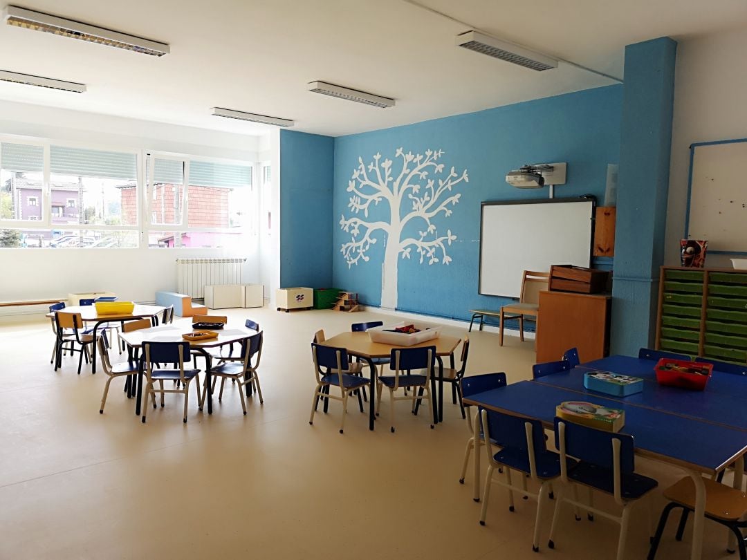 Aula de educación infantil en Cantabria