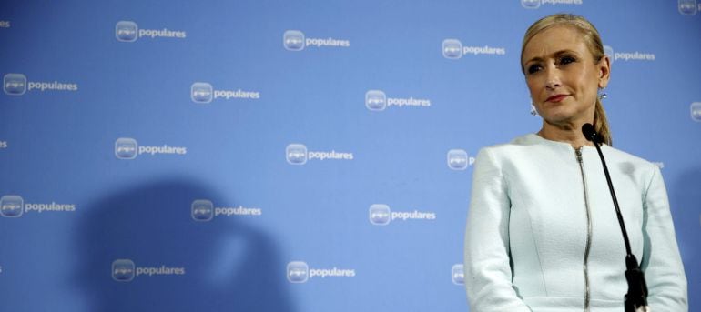 La candidata del PP a la Comunidad, Cristina Cifuentes.