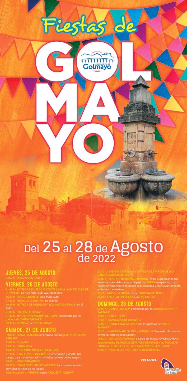 Cartel de las Fiestas de Golmayo 2022.