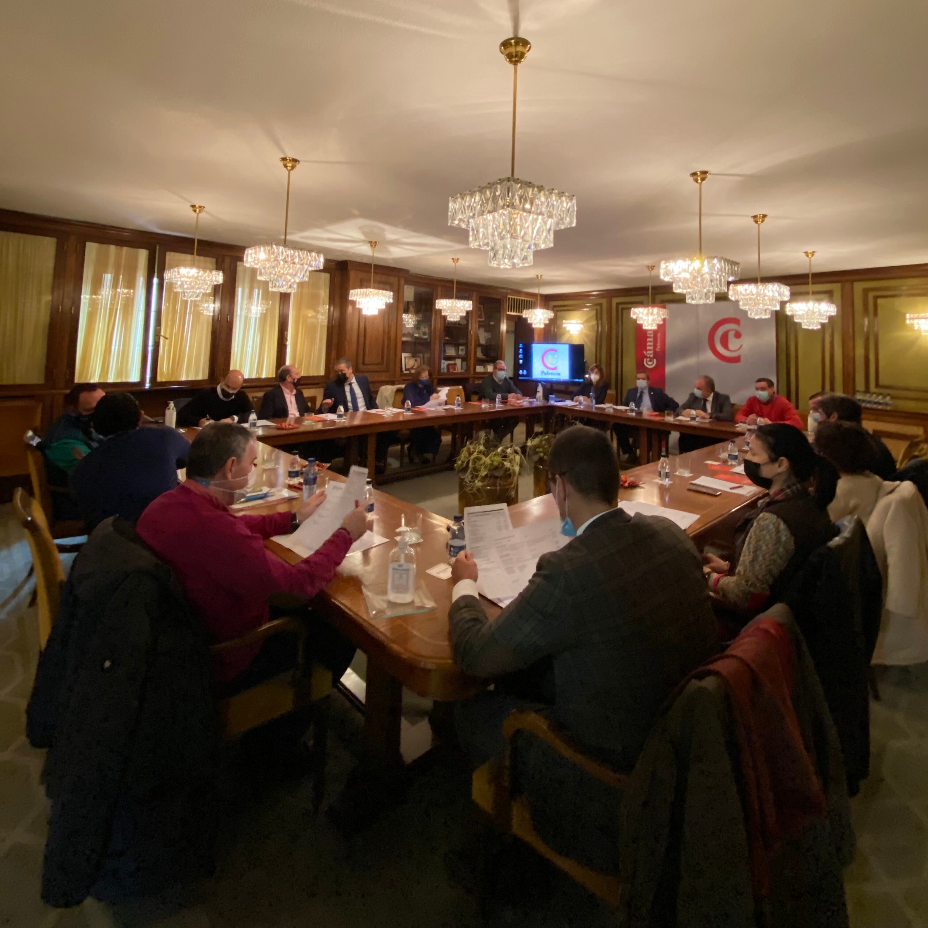 Reunión del Pleno de la Cámara de Comercio de Palencia