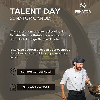 Cartel del Talent Day Senator Gandia.