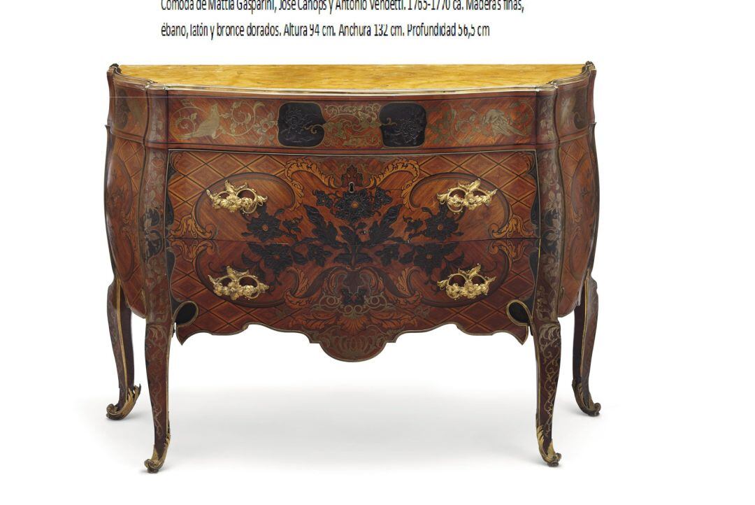 Cómoda perteneciente al Gabinete de Carlos III.