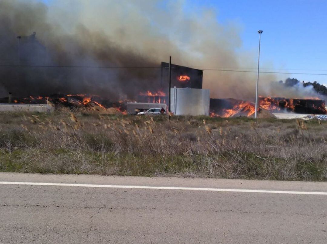 Estado en el que ha quedado la planta de Forestalia en Erla