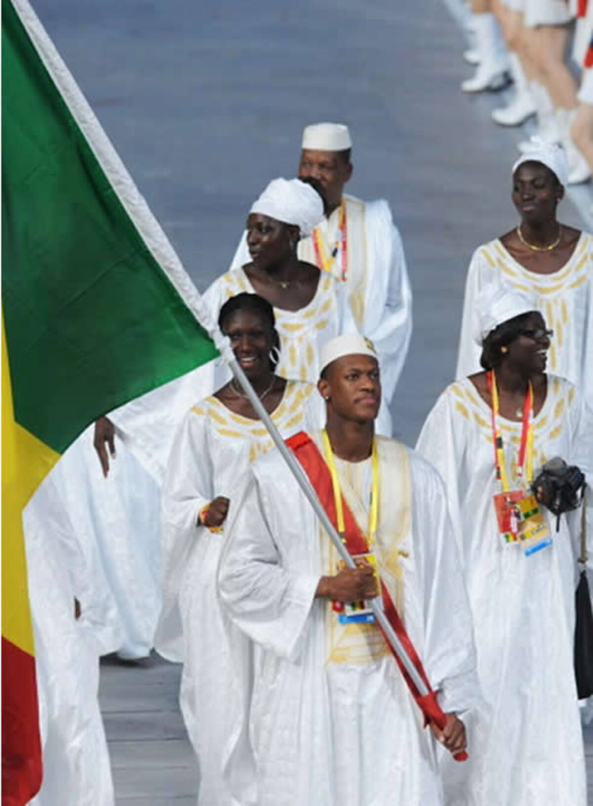 La delegación de Mali pasea por el Nido durante la celebración de la ceremonia de apertura de los Juegos