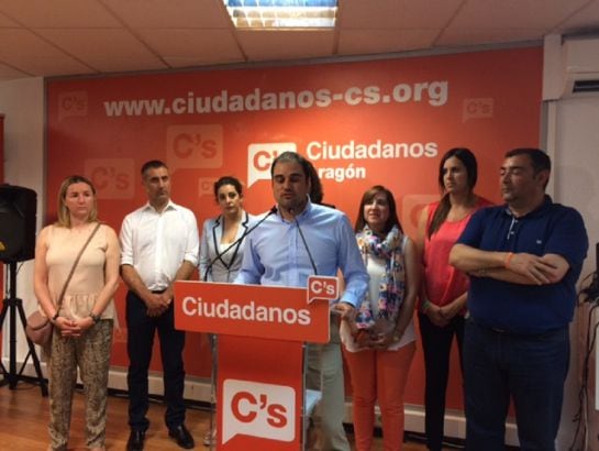 Intervención de Rodrigo Gómez, de Ciudadanos, haciendo balance de los resultados