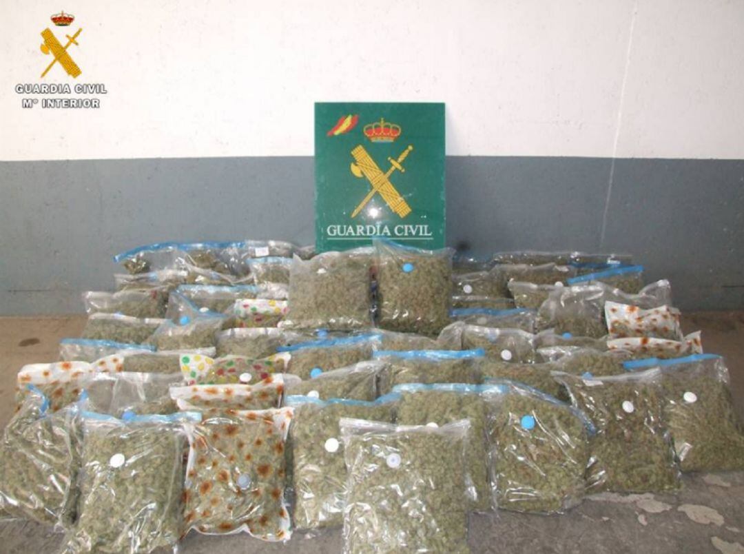 Marihuana al vacío intervenida 