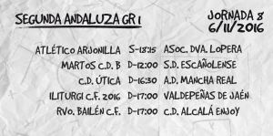 Partidos de la octava jornada del Grupo I de la Segunda Andaluza.