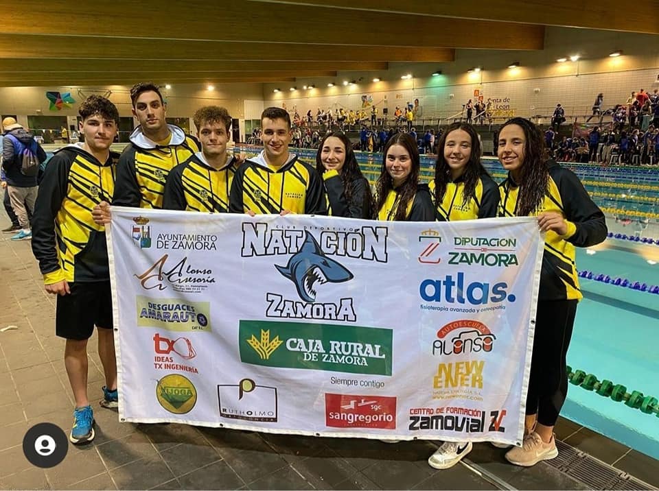 Parte del equipo presente en el Campeonato de Castilla y León