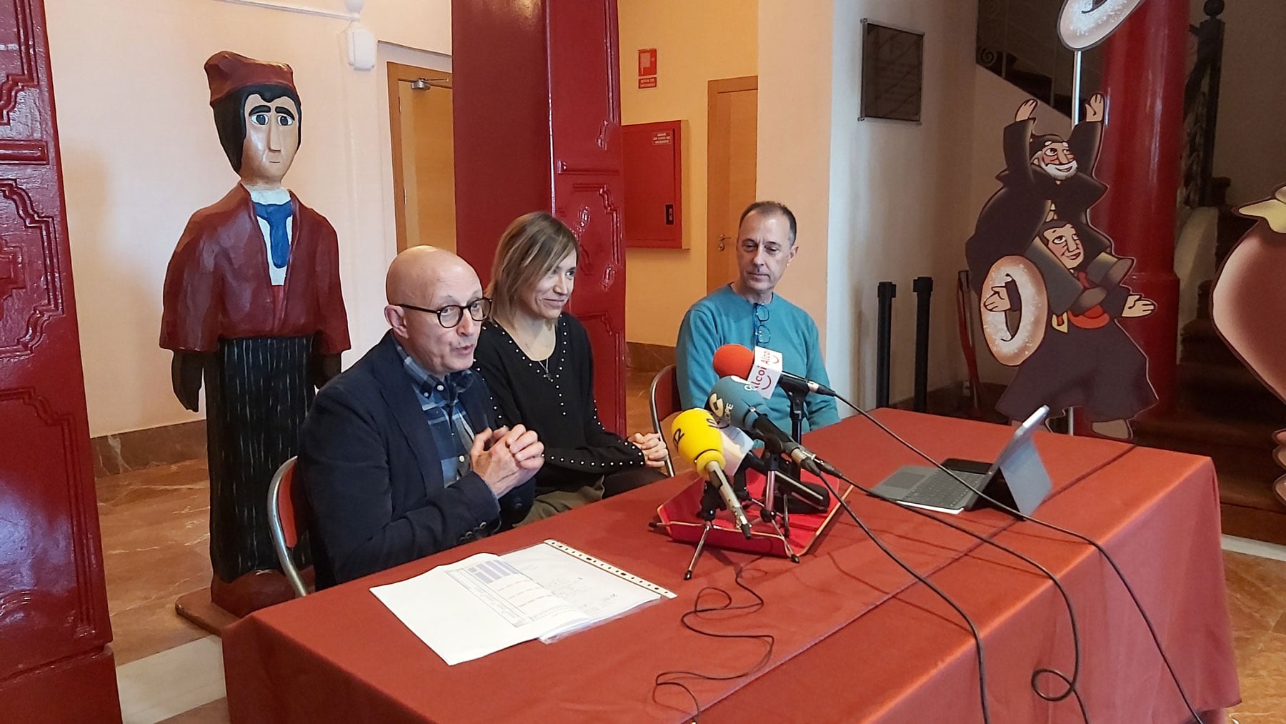 Un instante de la rueda de prensa de presentación de la campaña