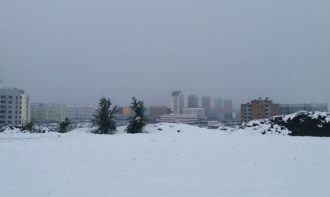 Nieve en Vitoria, Salburua