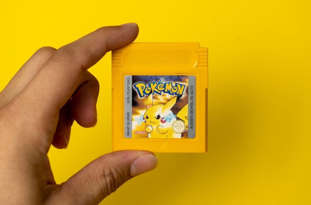 Pokémon Amarillo, para GameBoy. 