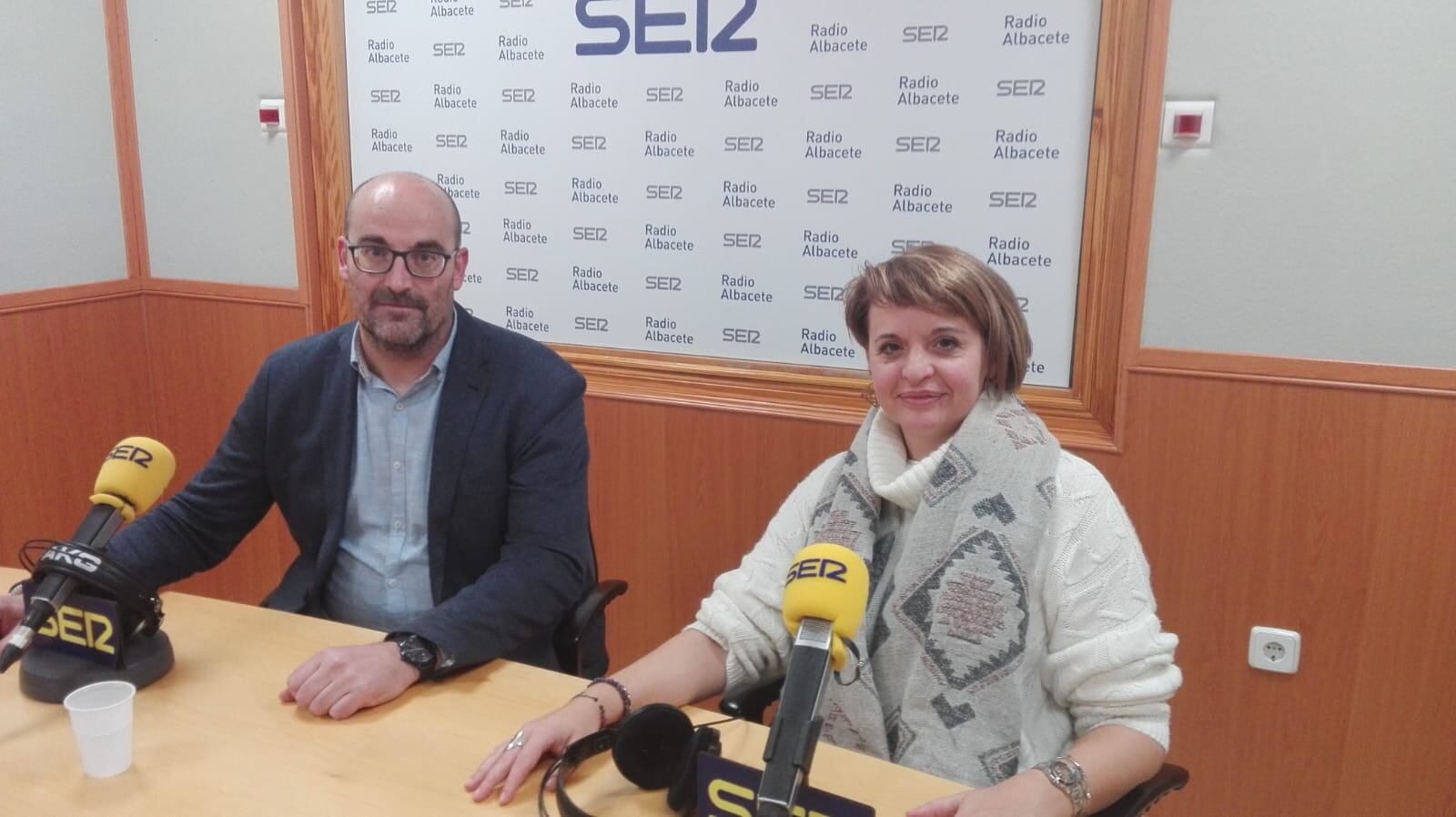 Jesús Pérez y Matilde Cuenca en Radio Albacete