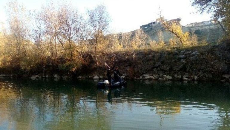 Paraje del río Aragón donde fue encontrado el cuerpo 